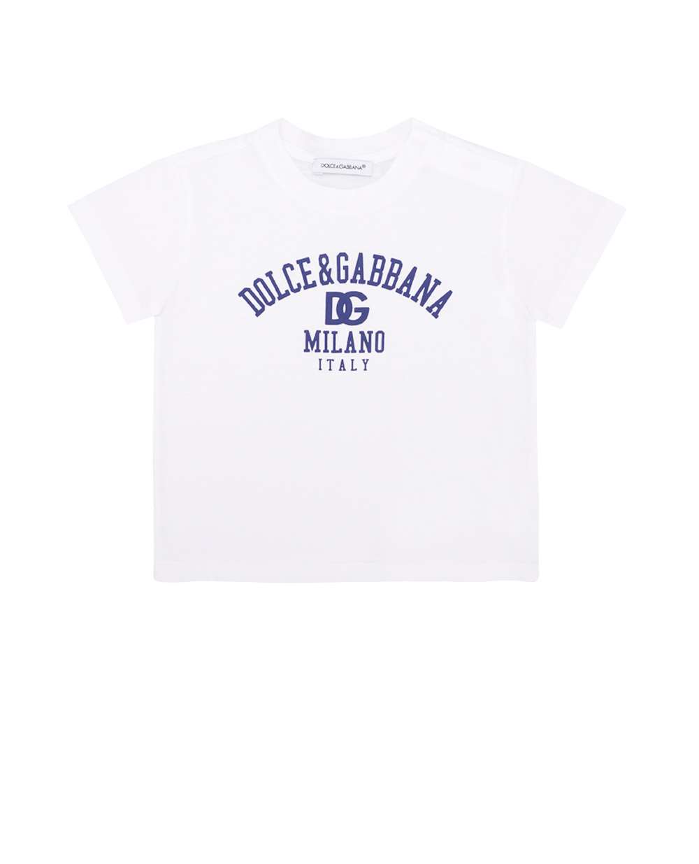 Детская футболка Dolce&Gabbana Kids L1JTEV-G7G3V, белый цвет • Купить в интернет-магазине Kameron