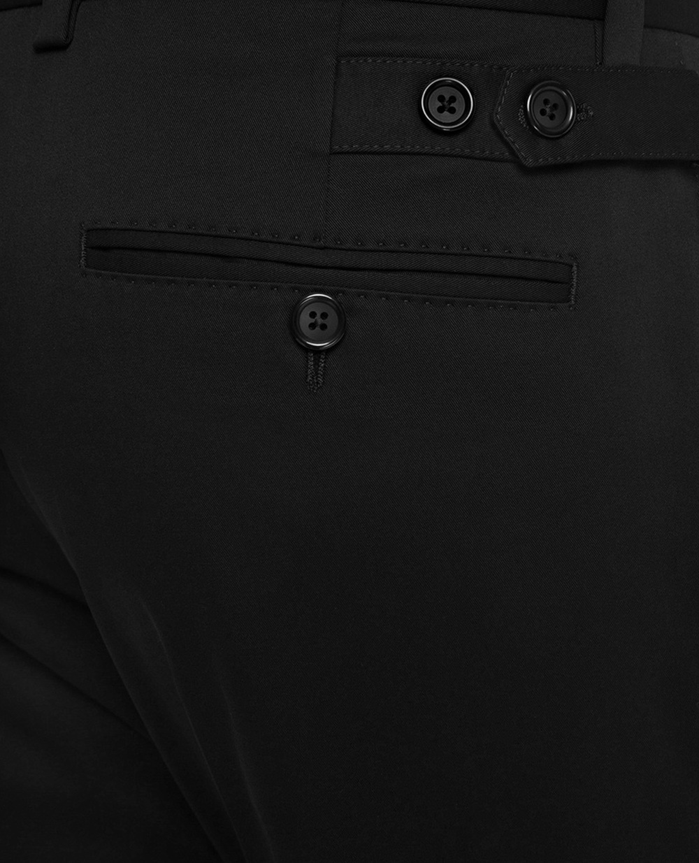 Чиноси Dolce&Gabbana GY6IET-FUFJR, чорний колір • Купити в інтернет-магазині Kameron