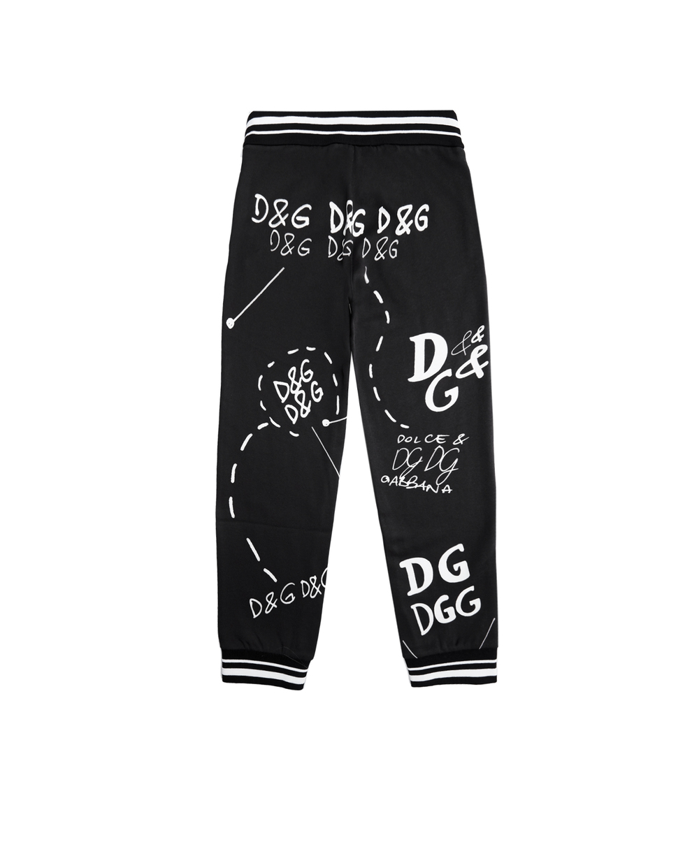 Спортивні брюки Dolce&Gabbana Kids L5JP5R-G7XBP-S, чорний колір • Купити в інтернет-магазині Kameron