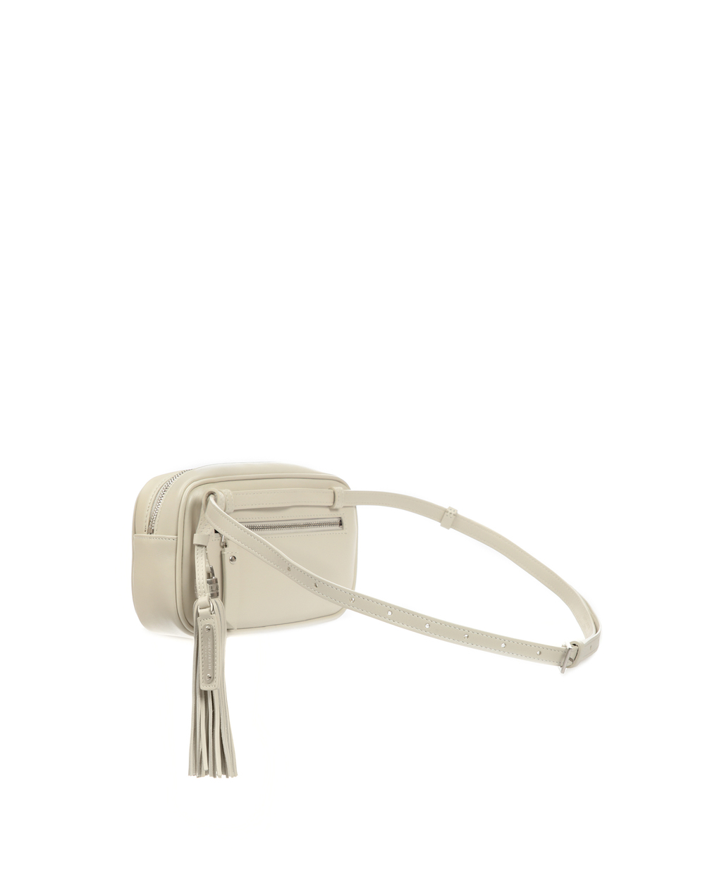 Кожаная поясная сумка Lou Saint Laurent 534817-DV706, серый цвет • Купить в интернет-магазине Kameron