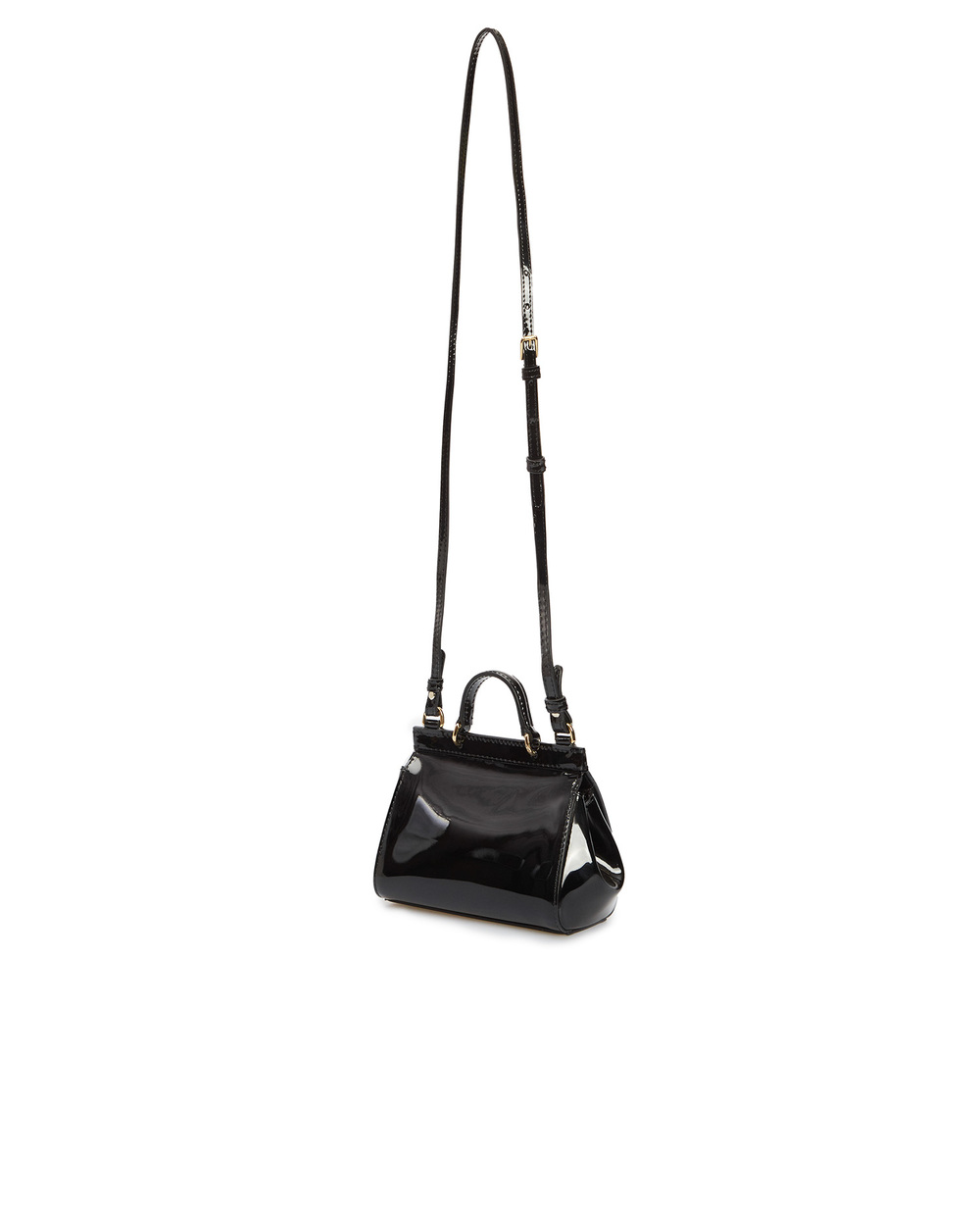 Кожаная сумка Sicily Dolce&Gabbana EB0003-AQ748, черный цвет • Купить в интернет-магазине Kameron
