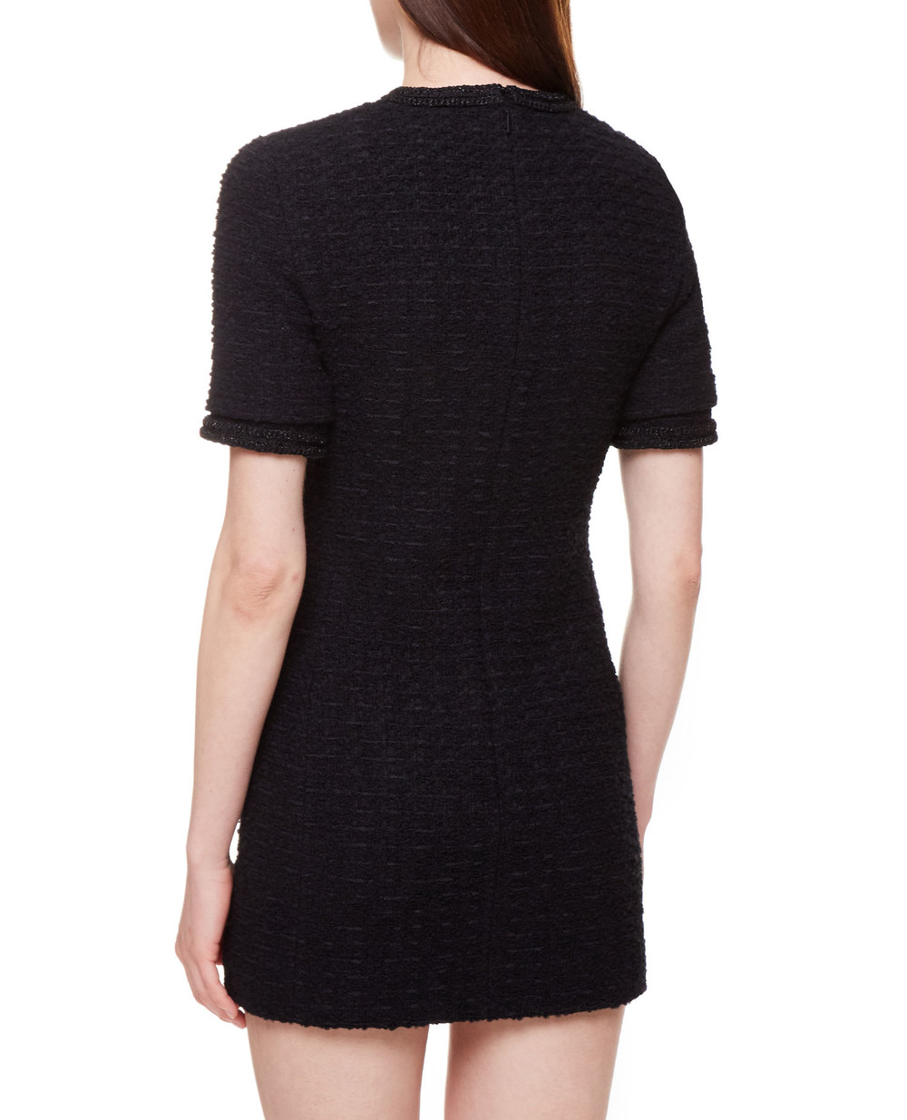 Шерстяное платье Saint Laurent 680940-Y7D30, черный цвет • Купить в интернет-магазине Kameron