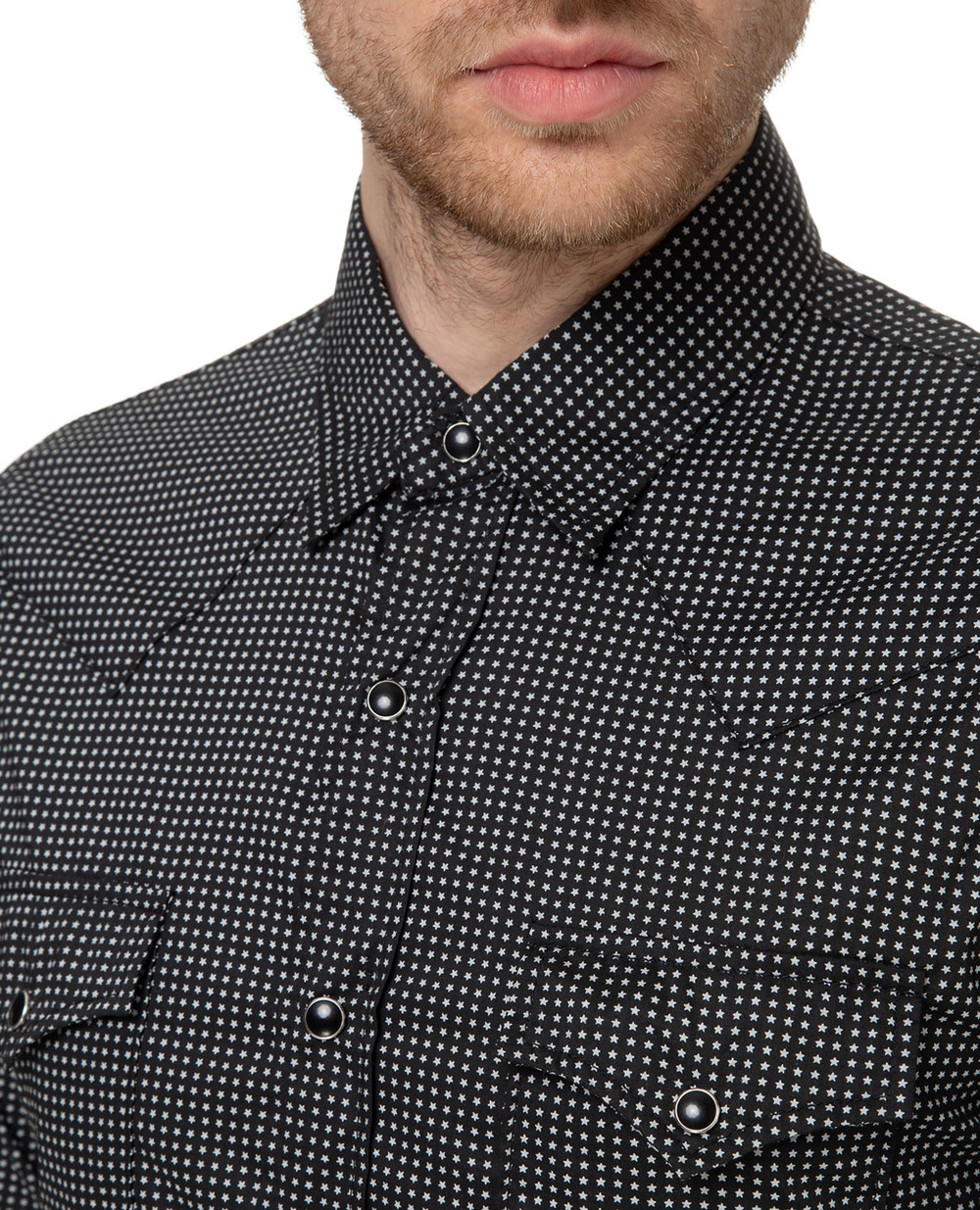 Рубашка Saint Laurent 454719-Y935O, черный цвет • Купить в интернет-магазине Kameron