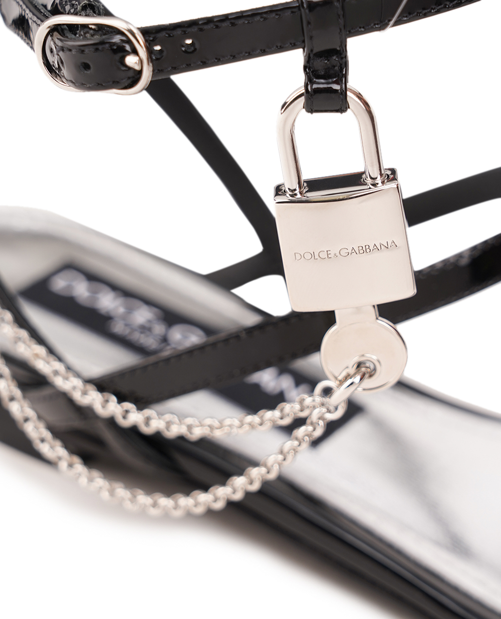Сандалії Dolce&Gabbana CQ0584-A1471, чорний колір • Купити в інтернет-магазині Kameron