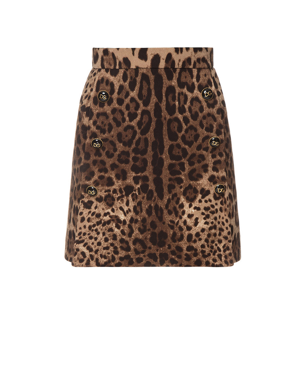 Шерстяная юбка Dolce&Gabbana F4BPBT-FS2A3, коричневый цвет • Купить в интернет-магазине Kameron