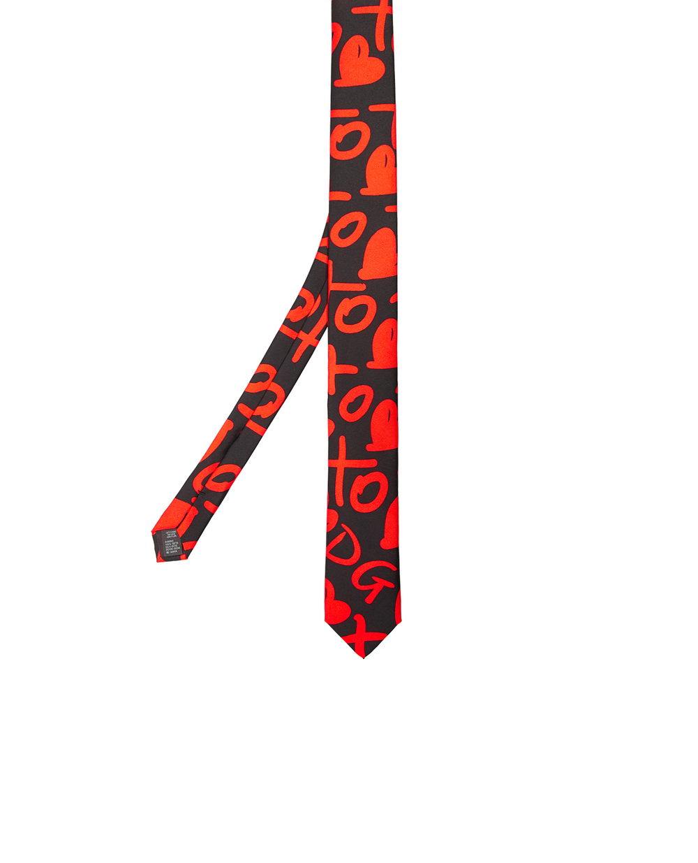 Шовкова краватка Dolce&Gabbana GT149E-IS1KE, чорний колір • Купити в інтернет-магазині Kameron