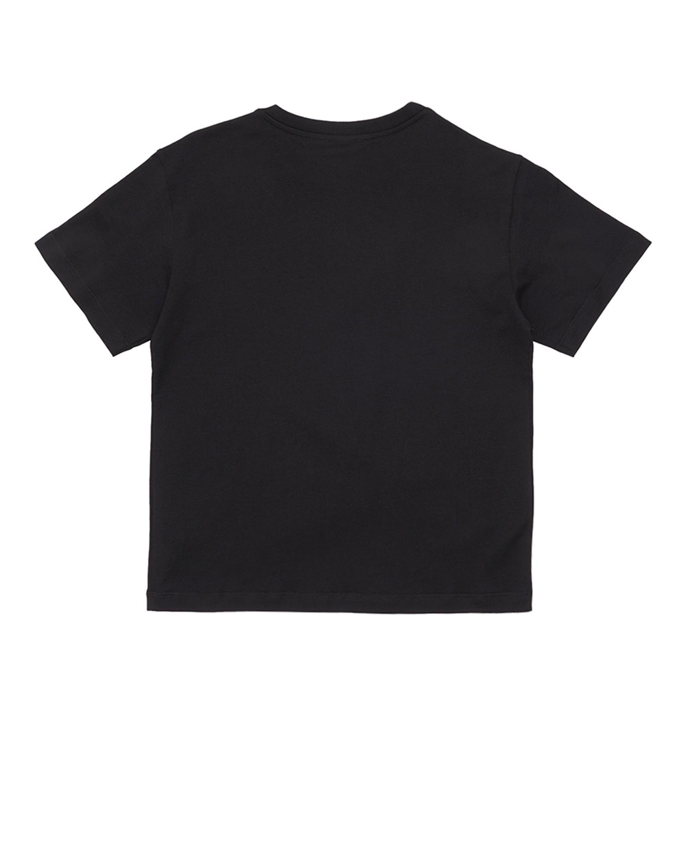 Детская хлопковая футболка Dolce&Gabbana Kids L4JTEY-G7E5G-S, черный цвет • Купить в интернет-магазине Kameron