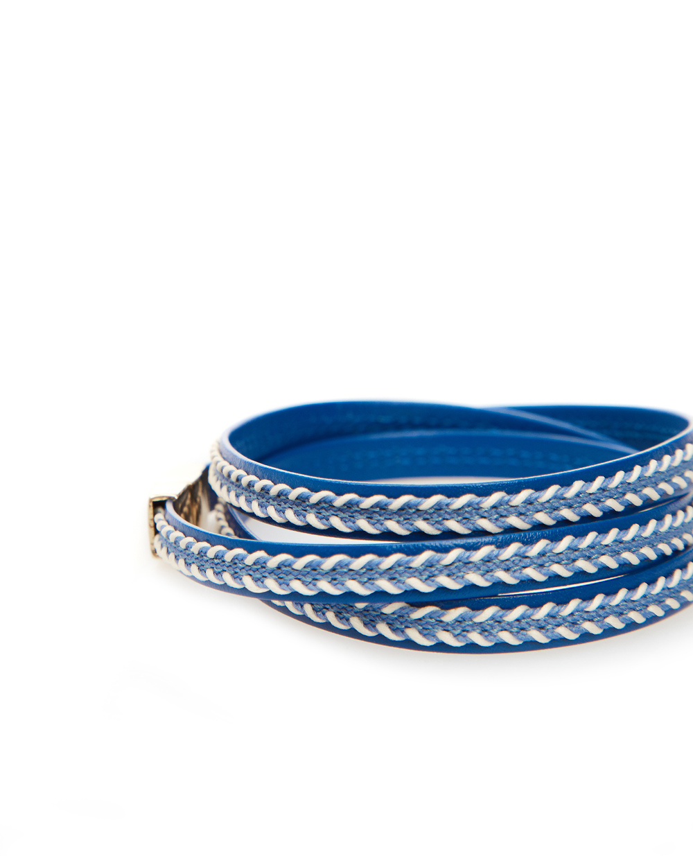 Кожаный браслет Dolce&Gabbana WBM5P5-W1111, синий цвет • Купить в интернет-магазине Kameron