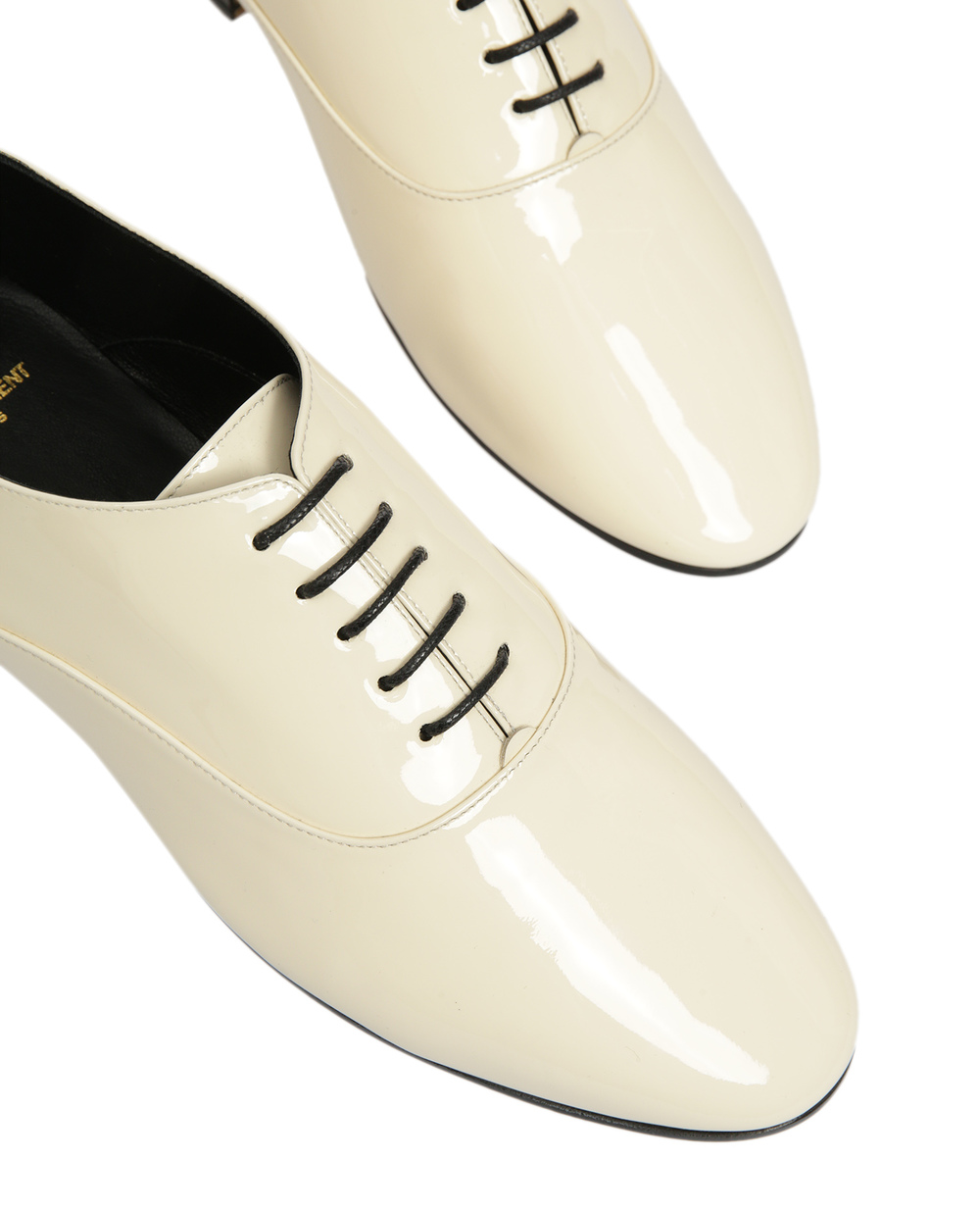 Кожаные оксфорды Hopper Saint Laurent 605003-1LA00, белый цвет • Купить в интернет-магазине Kameron