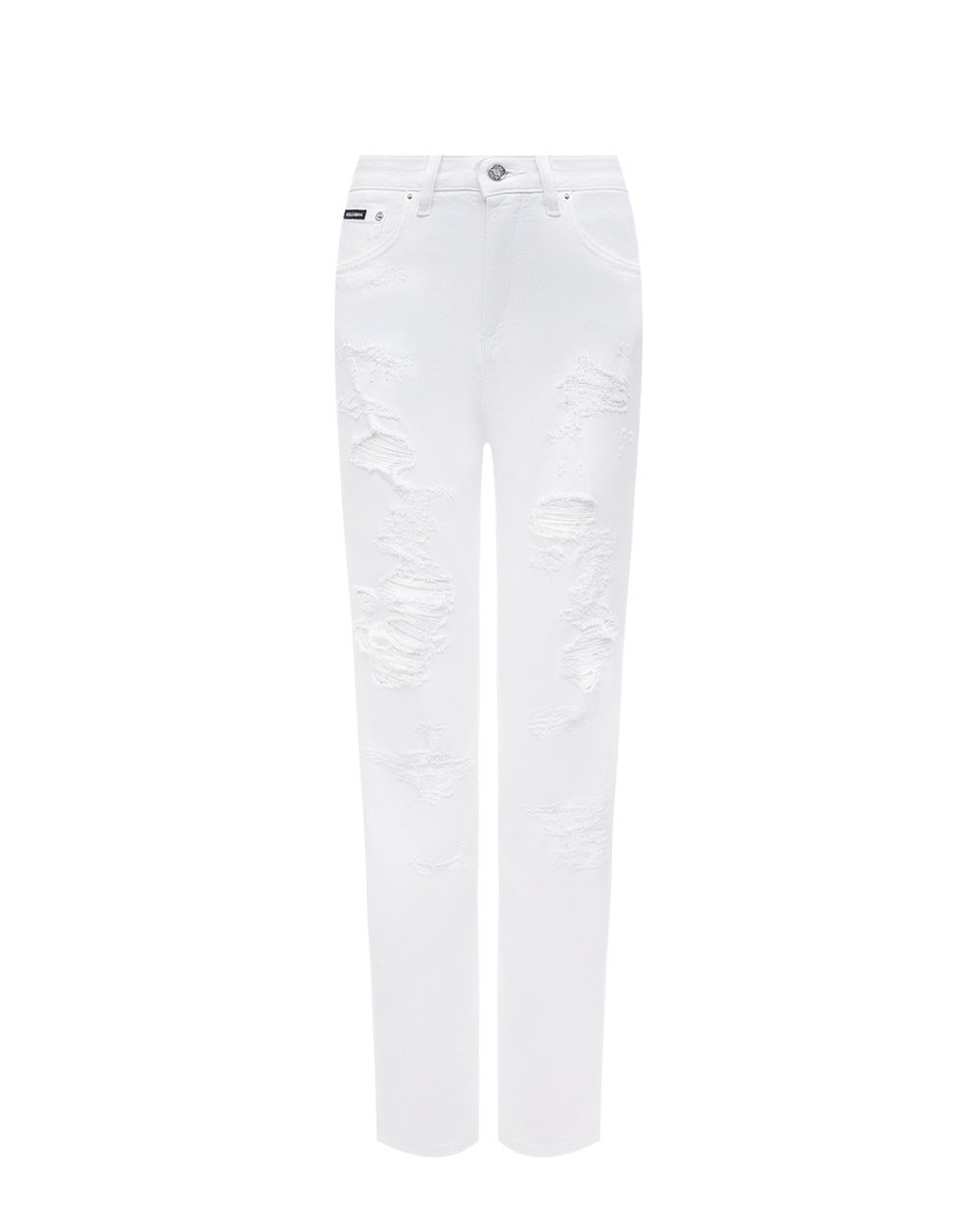 Джинсы Boyfriend Dolce&Gabbana FTAIAD-G8EY8, белый цвет • Купить в интернет-магазине Kameron