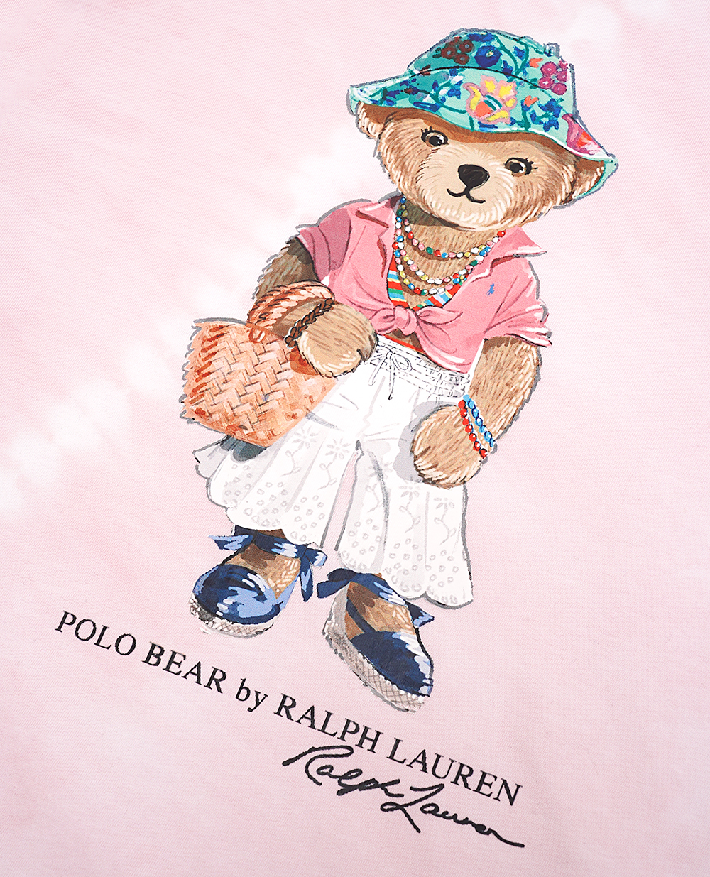 Детская футболка Polo Bear Polo Ralph Lauren Kids 313935441001, розовый цвет • Купить в интернет-магазине Kameron