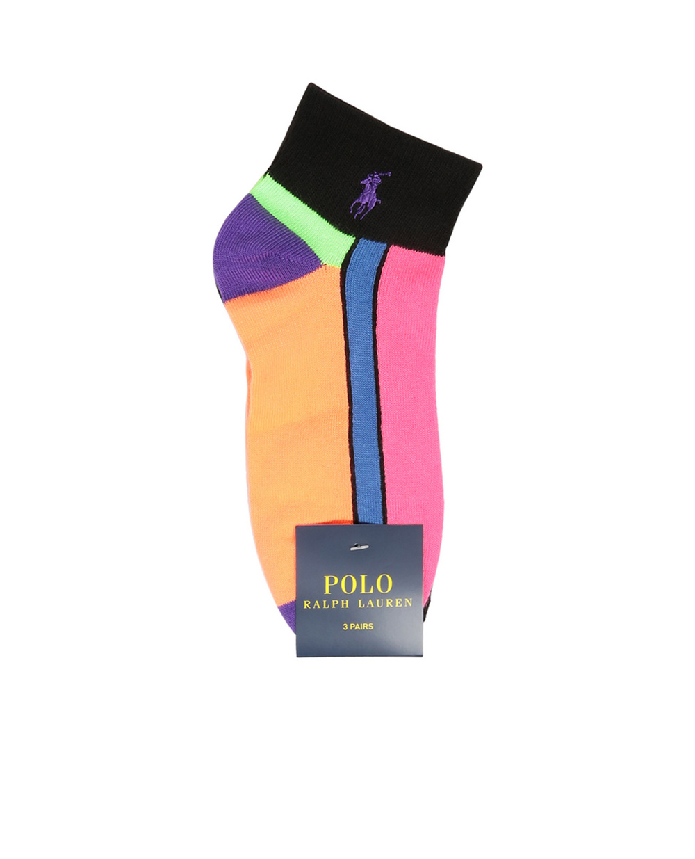 Шкарпетки (3 пари) Polo Ralph Lauren 455774929002, чорний колір • Купити в інтернет-магазині Kameron