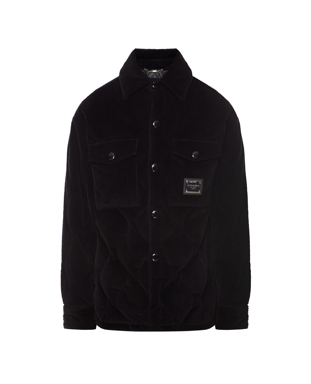 Вельветова куртка Dolce&Gabbana G9XO7T-FUWDU, чорний колір • Купити в інтернет-магазині Kameron