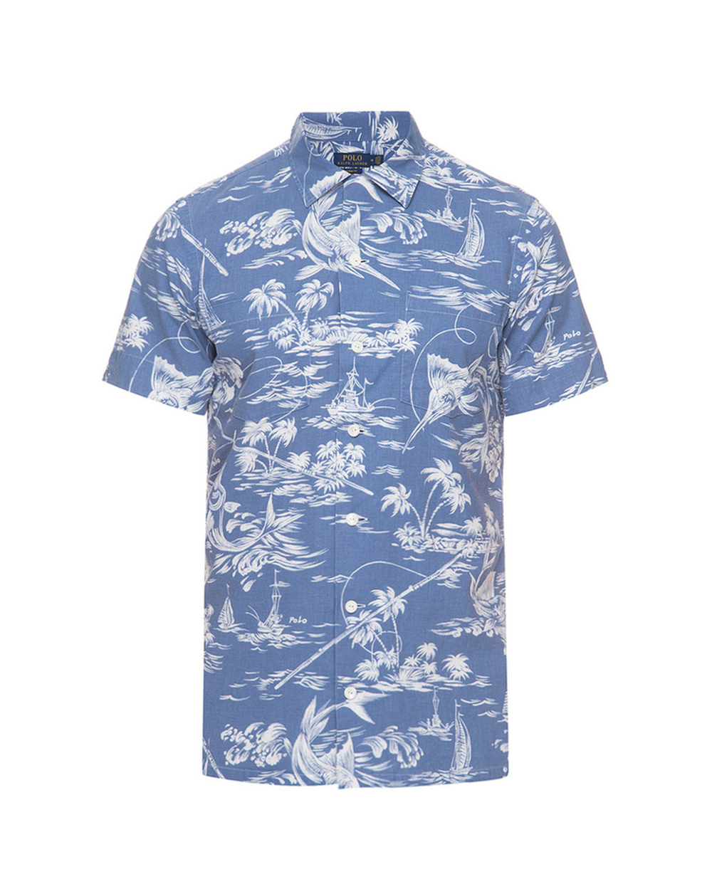Рубашка Polo Ralph Lauren 710758068001, синий цвет • Купить в интернет-магазине Kameron