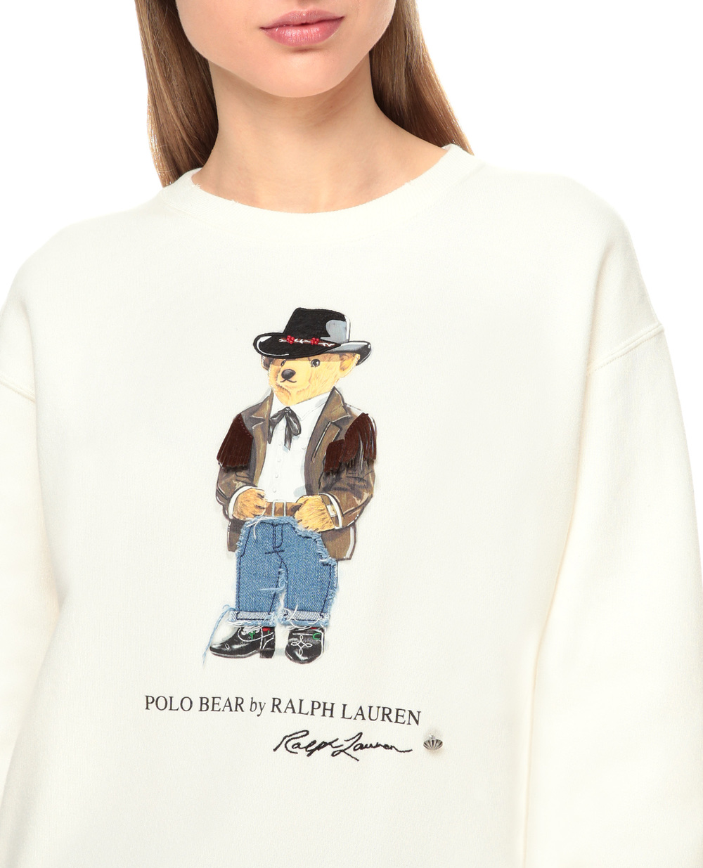 Свитшот Polo Ralph Lauren 211800245001, белый цвет • Купить в интернет-магазине Kameron