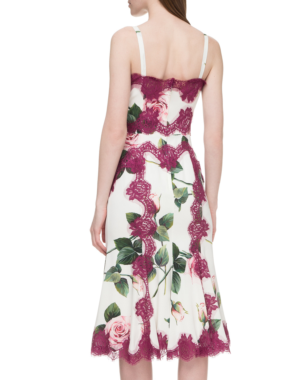 Шовкова сукня Dolce&Gabbana F6YU8T-FSAZD, різнокольоровий колір • Купити в інтернет-магазині Kameron