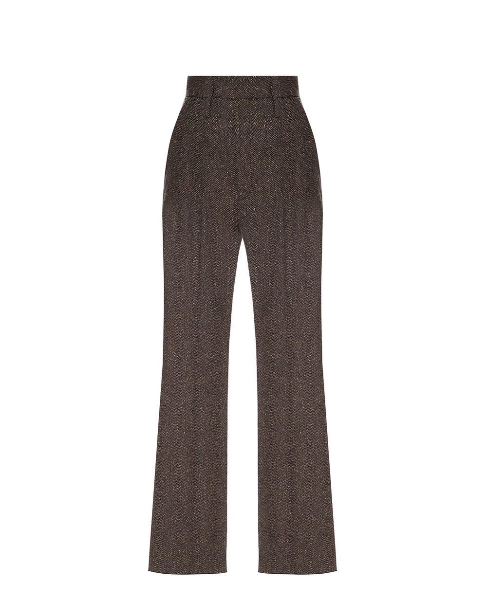 Вовняні штани Saint Laurent 698286-Y7E58, коричневий колір • Купити в інтернет-магазині Kameron