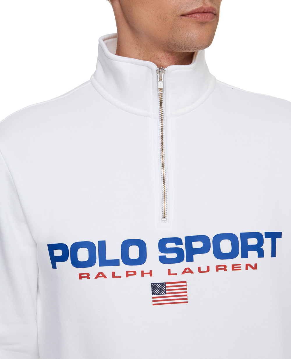 Спортивная кофта Polo Ralph Lauren 710835766002, белый цвет • Купить в интернет-магазине Kameron