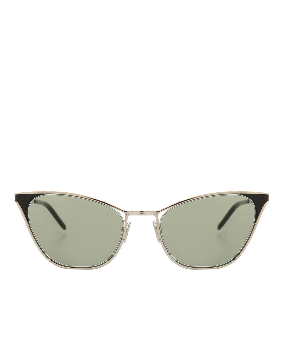 Солнцезащитные очки Saint Laurent 635977-Y9948, серебряный цвет • Купить в интернет-магазине Kameron