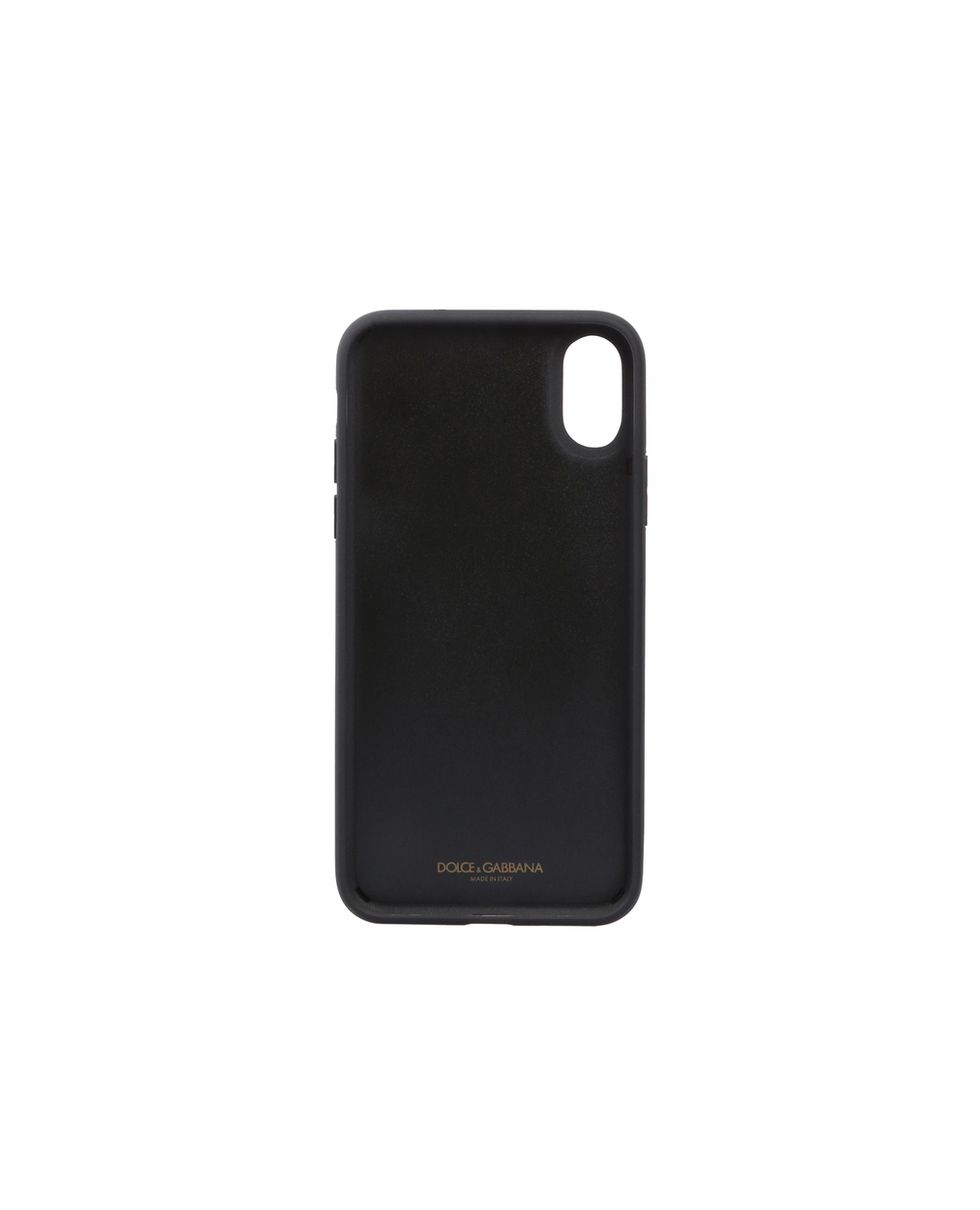 Кожаный чехол для iPhone XS MAX Dolce&Gabbana BP2515-AZ657, черный цвет • Купить в интернет-магазине Kameron