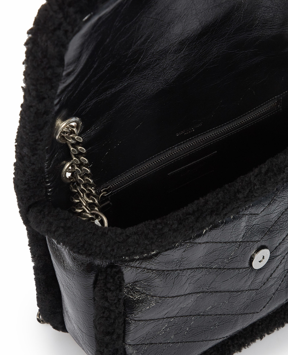 Кожаная сумка Niki medium Saint Laurent 633187-0EN9D, черный цвет • Купить в интернет-магазине Kameron