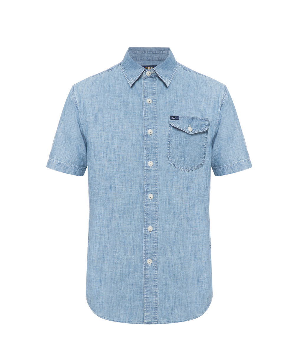 Джинсовая рубашка Polo Ralph Lauren 710765905001, голубой цвет • Купить в интернет-магазине Kameron