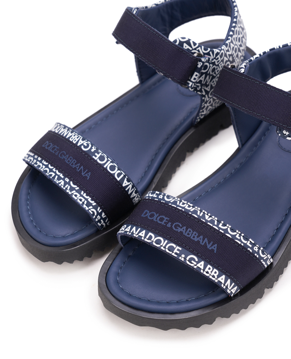 Детские сандалии Dolce&Gabbana Kids DA5207-AX182-M, синий цвет • Купить в интернет-магазине Kameron