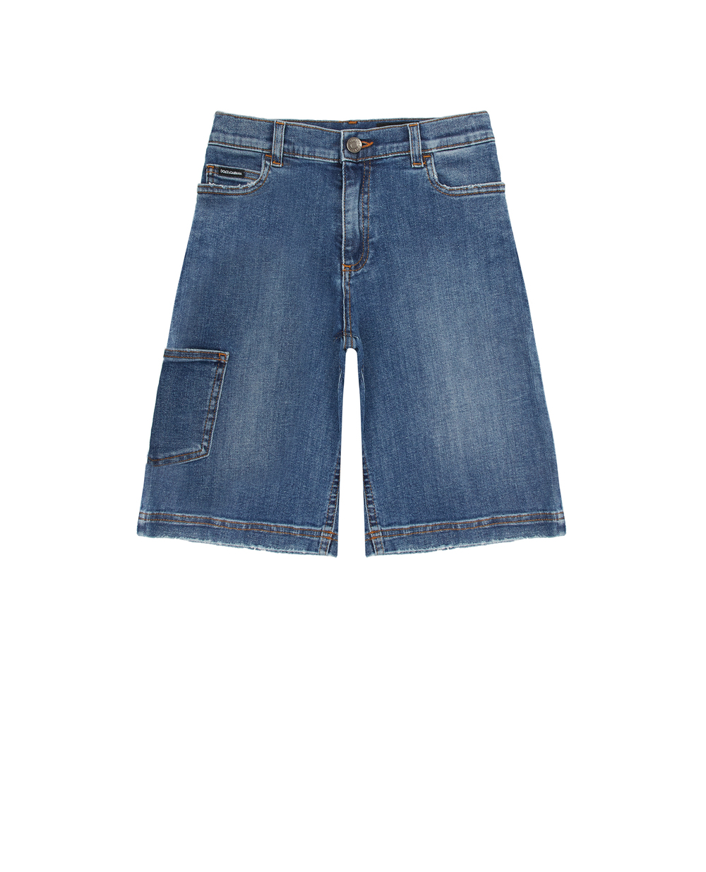Детские джинсовые шорты Dolce&Gabbana Kids L43Q09-LDA90-B, синий цвет • Купить в интернет-магазине Kameron