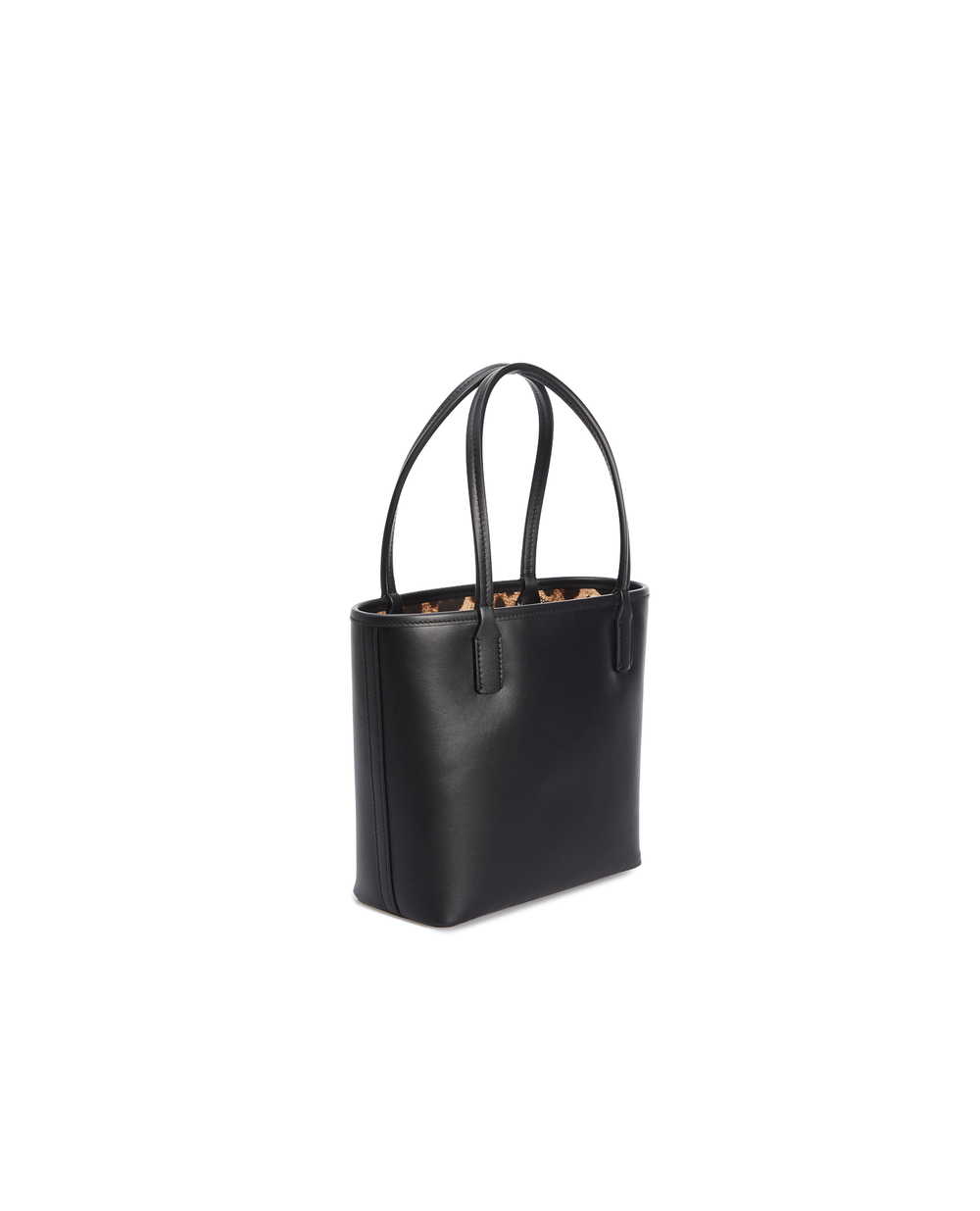 Кожаная сумка Fefè Dolce&Gabbana BB7112-AY854, черный цвет • Купить в интернет-магазине Kameron