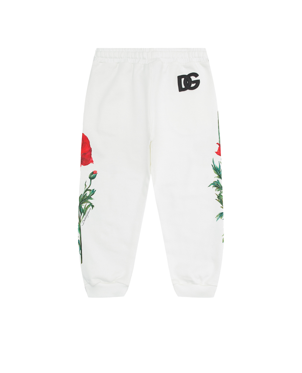 Детские спортивные брюки (костюм) Dolce&Gabbana Kids L5JP9T-G7G9Q-B, белый цвет • Купить в интернет-магазине Kameron