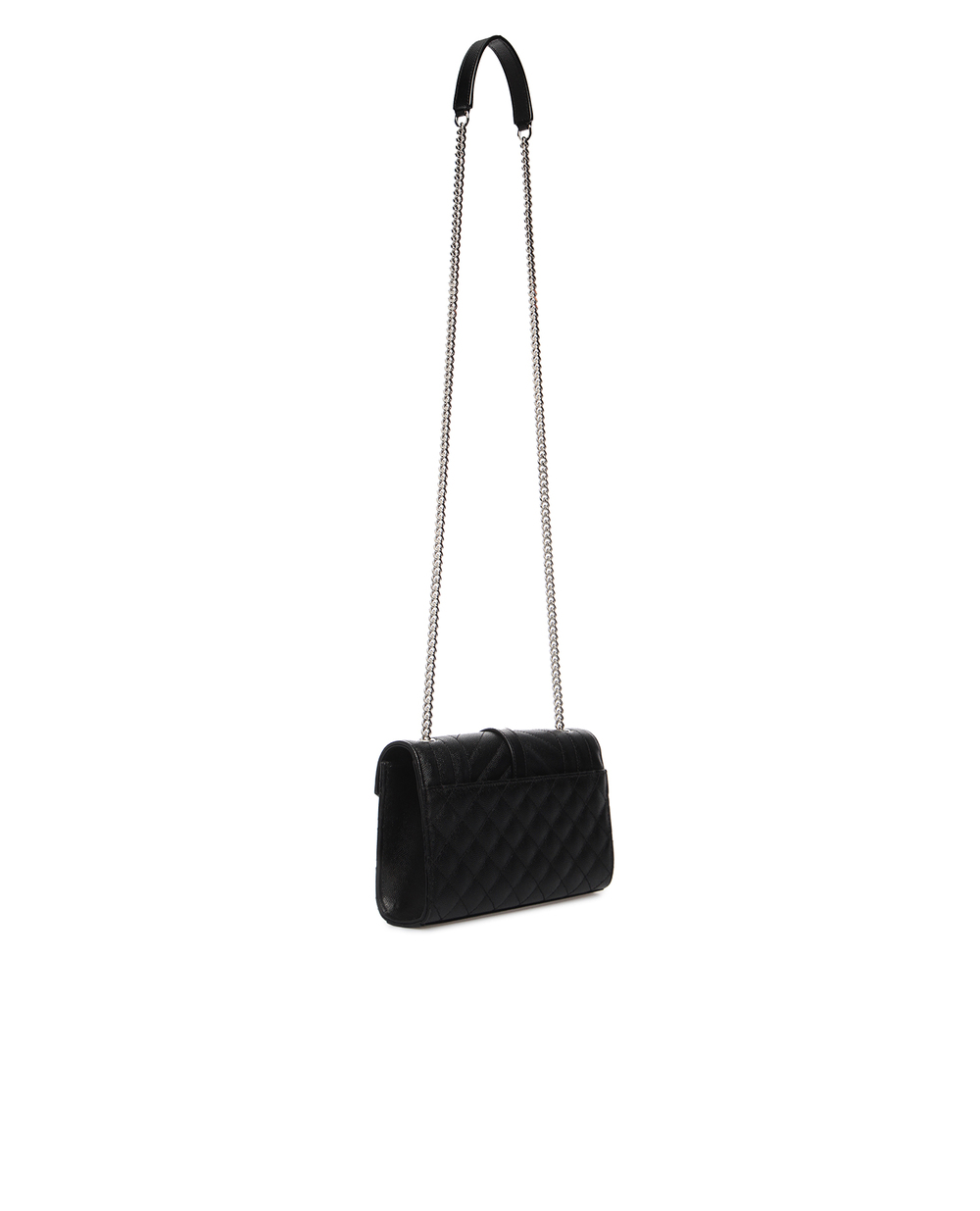 Шкіряна сумка Envelope Small Saint Laurent 600195-BOW92, чорний колір • Купити в інтернет-магазині Kameron