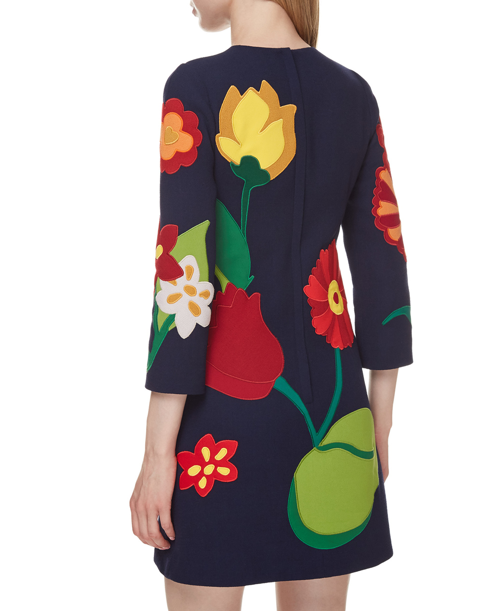 Вовняна сукня Dolce&Gabbana F6Q4ZZ-FU2TZ, різнокольоровий колір • Купити в інтернет-магазині Kameron