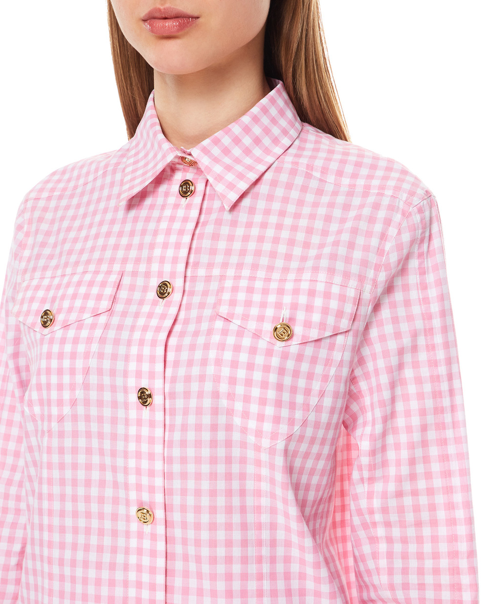 Рубашка Balmain VF12711C274, розовый цвет • Купить в интернет-магазине Kameron