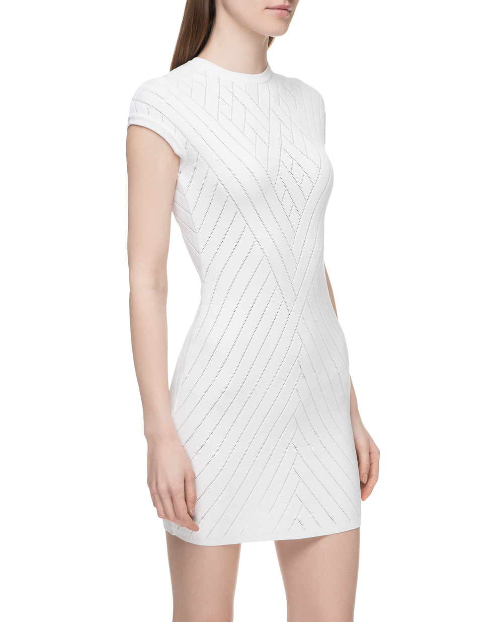 Платье Balmain RF06228K362, белый цвет • Купить в интернет-магазине Kameron