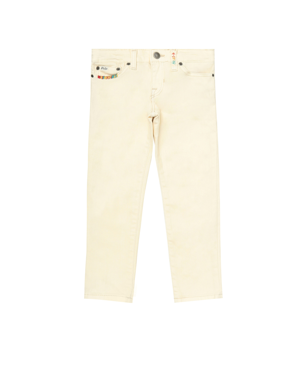 Детские джинсы The Waverly Straight Polo Ralph Lauren Kids 312711507001, белый цвет • Купить в интернет-магазине Kameron