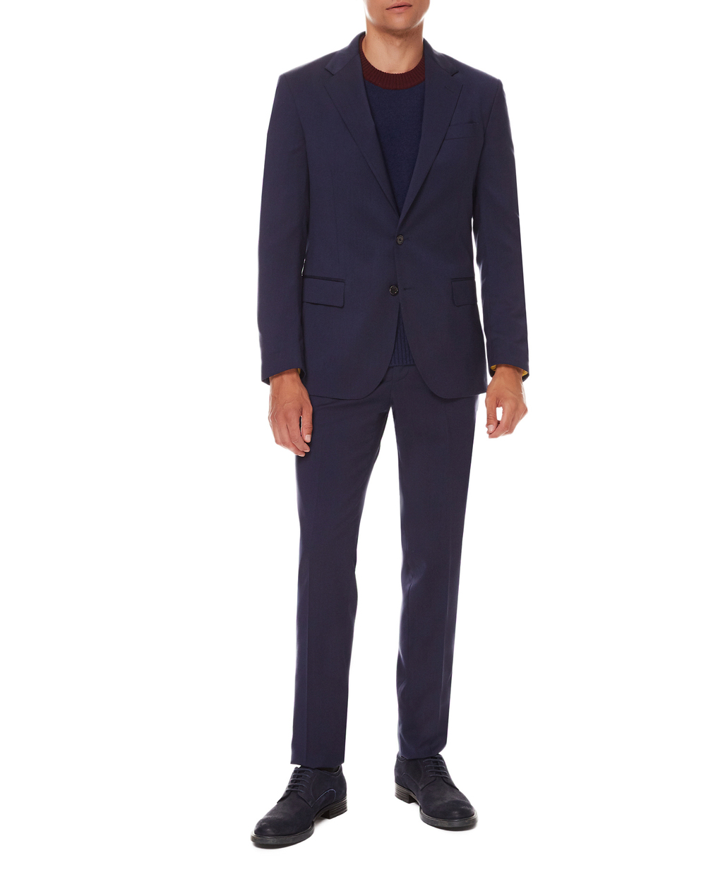 Шерстяной костюм (пиджак, брюки) Polo Ralph Lauren 715587385002, синий цвет • Купить в интернет-магазине Kameron