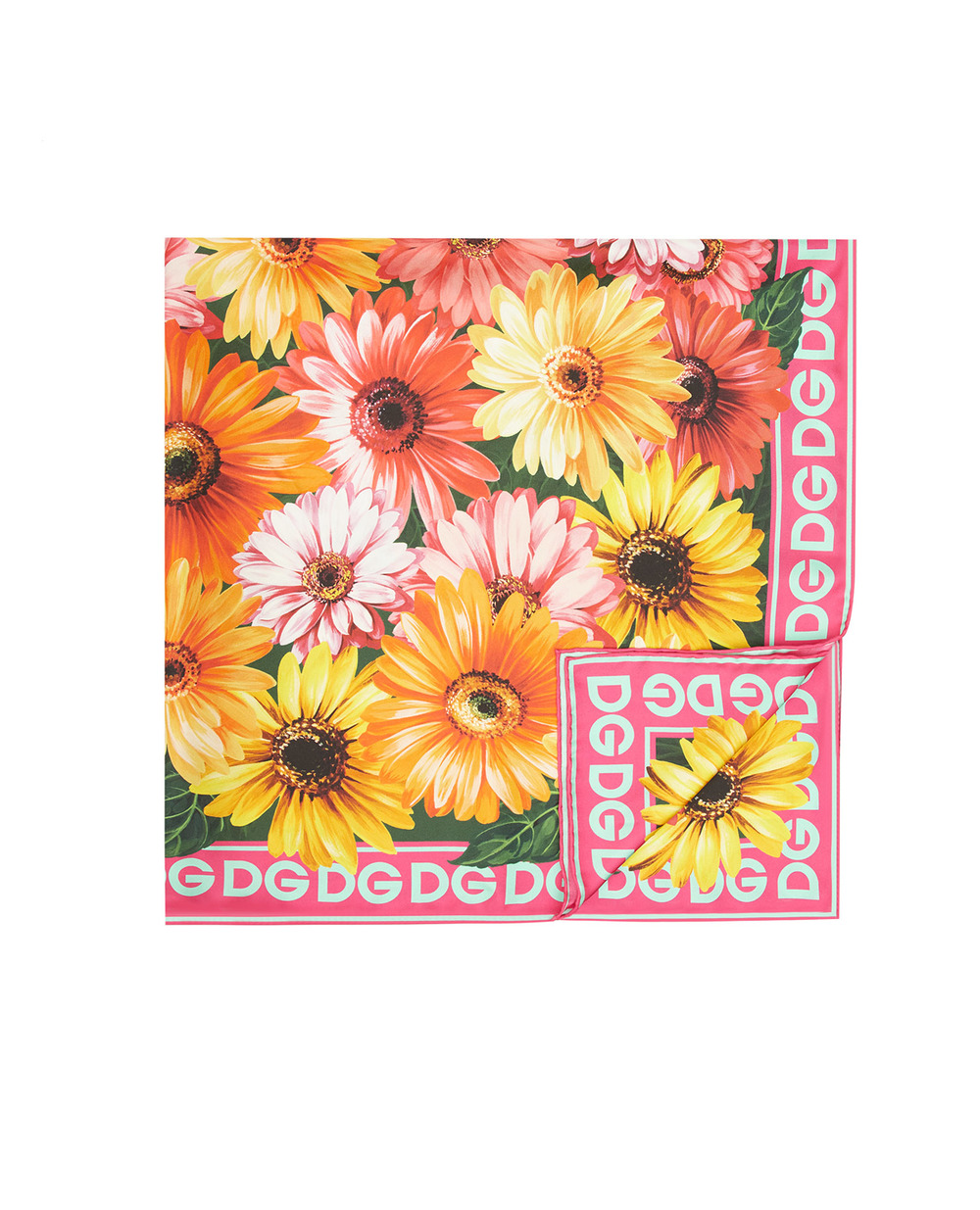 Шелковый платок Dolce&Gabbana FN090R-G0TGB, разноцветный цвет • Купить в интернет-магазине Kameron