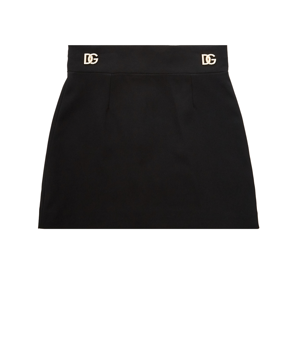 Спідниця Dolce&Gabbana Kids L54I08-FURDV-B, чорний колір • Купити в інтернет-магазині Kameron