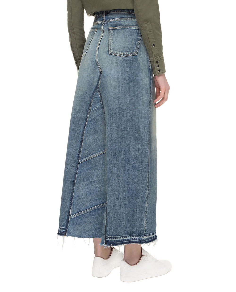Джинсовая юбка Saint Laurent 593677-Y551V, синий цвет • Купить в интернет-магазине Kameron