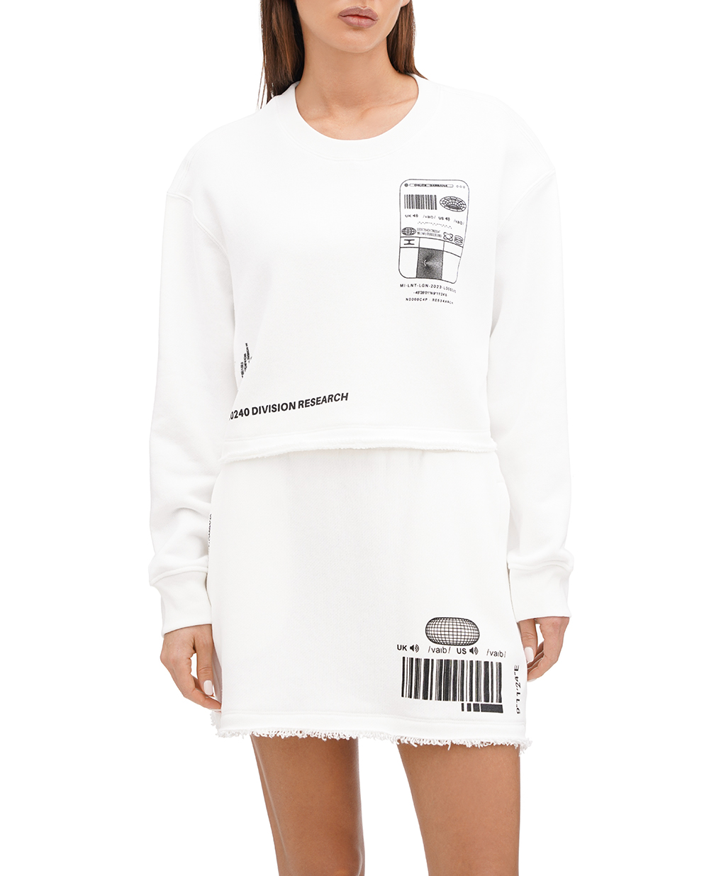 Свитшот DGVIB3 (костюм) Dolce&Gabbana F9R41T-G7K6T, белый цвет • Купить в интернет-магазине Kameron