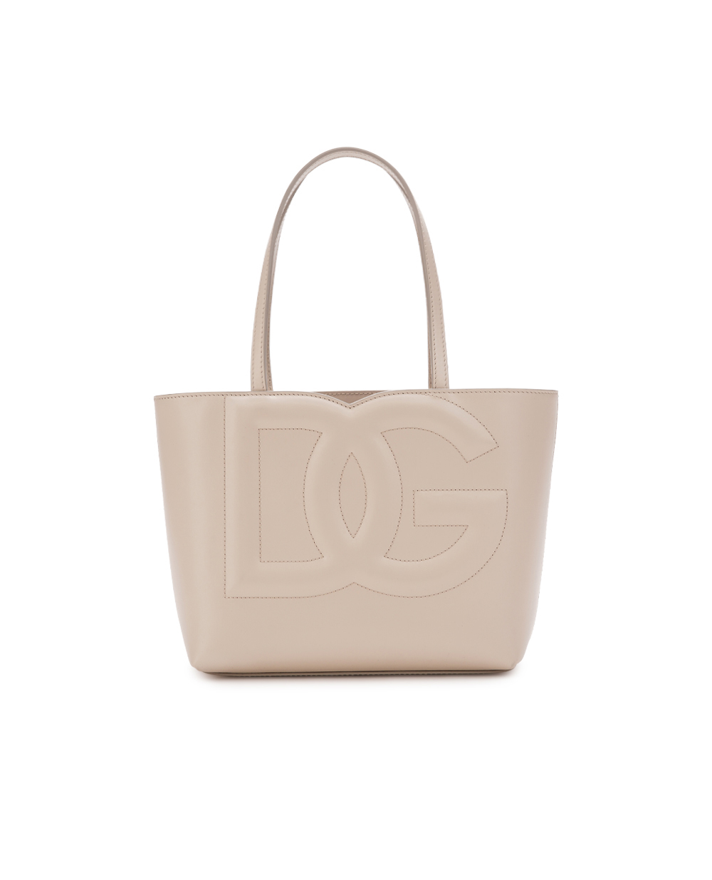 Кожаная сумка DG Logo Small Dolce&Gabbana BB7337-AW576, айвори цвет • Купить в интернет-магазине Kameron