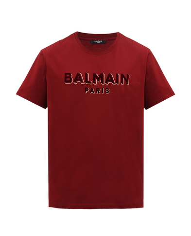 Balmain Хлопковая футболка - Артикул: BH1EG010BB99