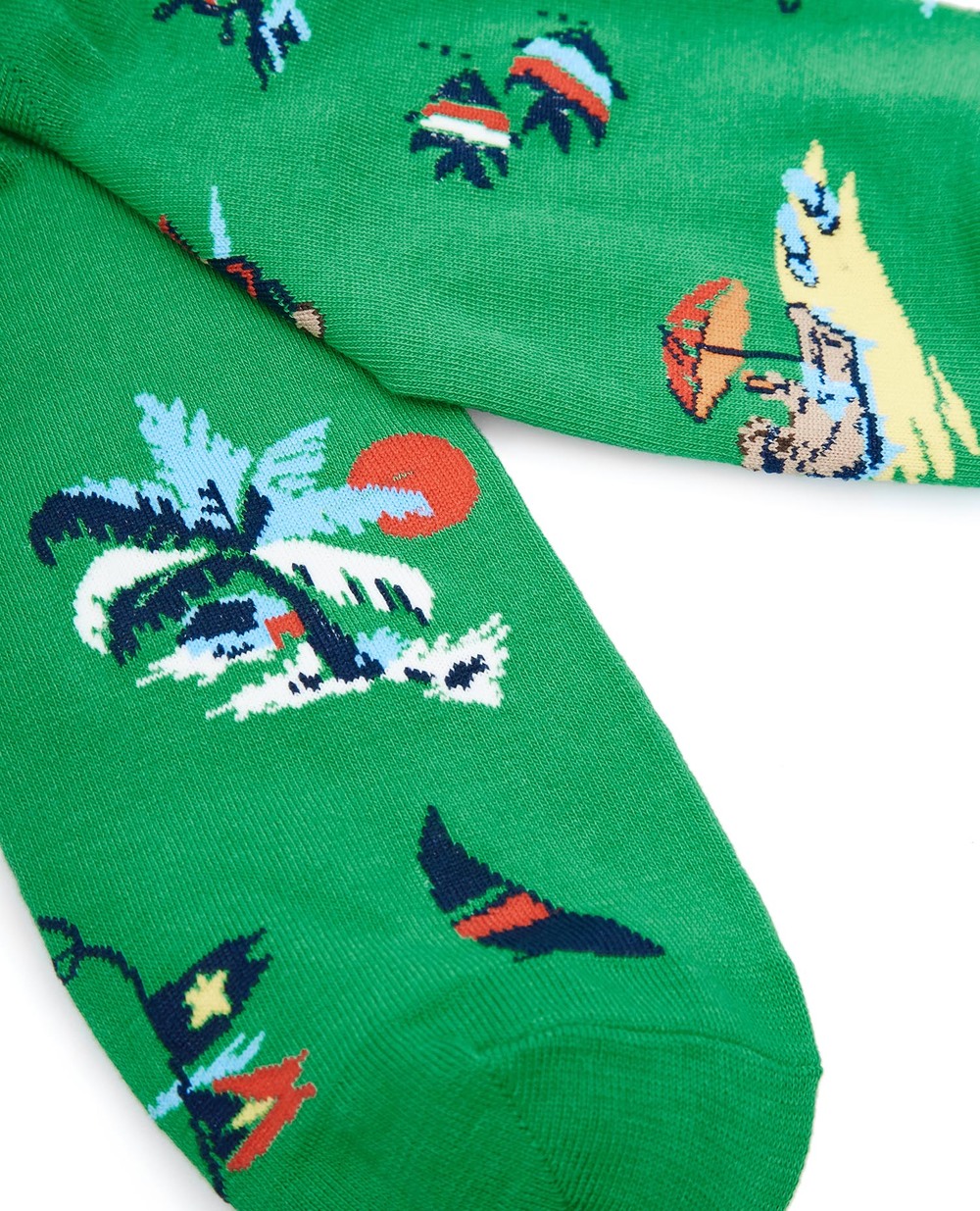 Шкарпетки Polo Ralph Lauren 449841591002, зелений колір • Купити в інтернет-магазині Kameron