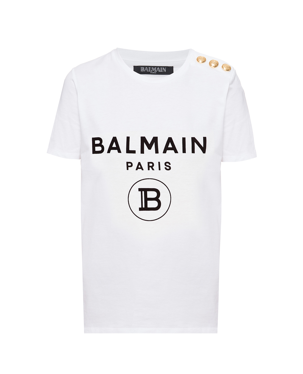 Футболка Balmain UF11350I386, білий колір • Купити в інтернет-магазині Kameron