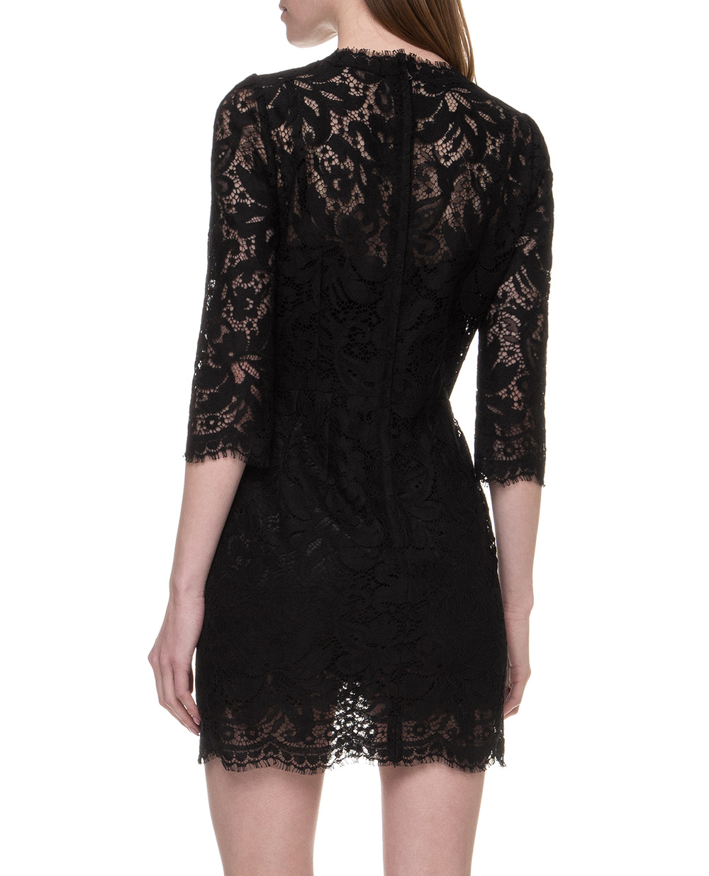 Кружевное платье Dolce&Gabbana F6F1TT-HLMS5, черный цвет • Купить в интернет-магазине Kameron