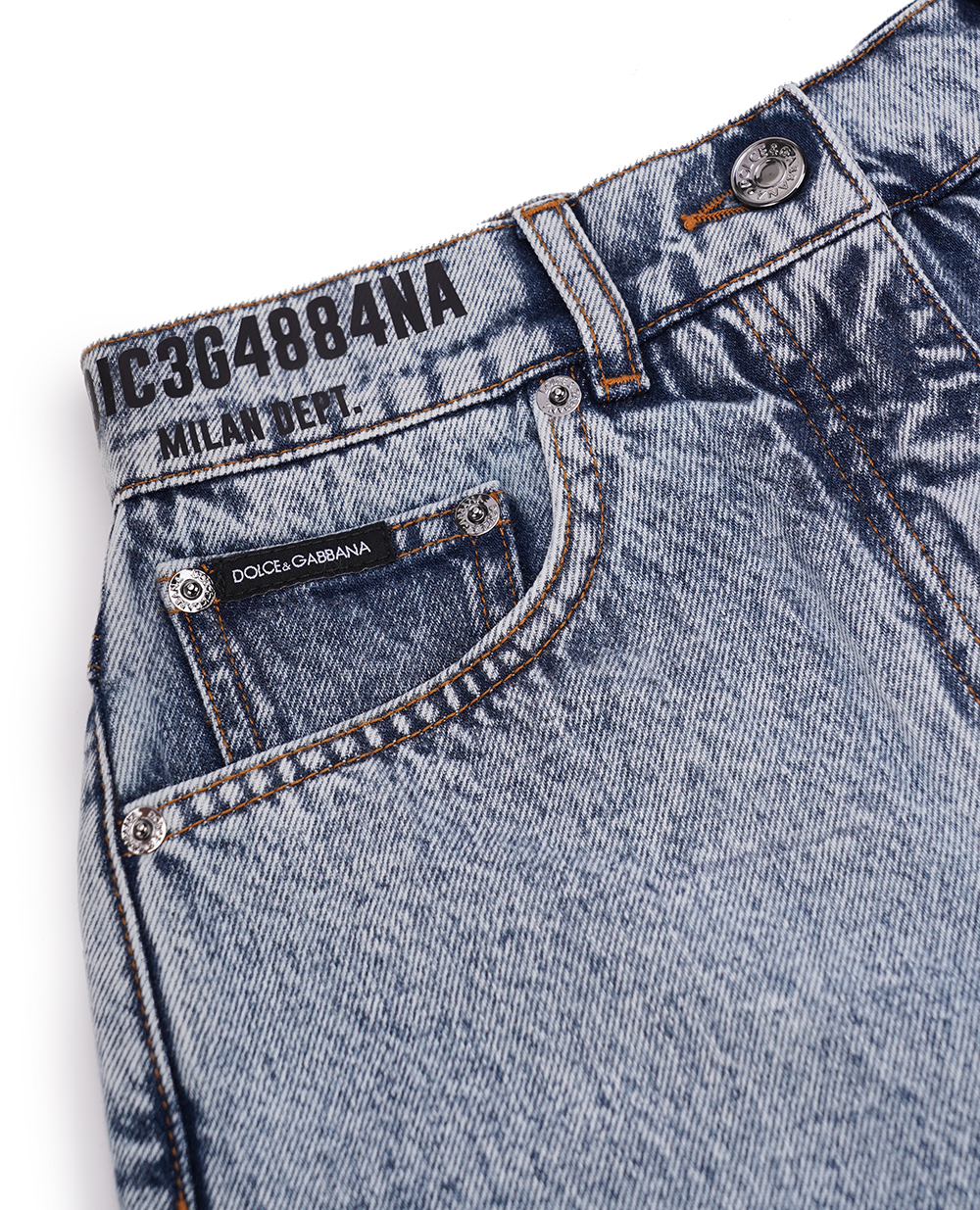 Детские шорты Dolce&Gabbana Kids L83Q25-LDC30, синий цвет • Купить в интернет-магазине Kameron