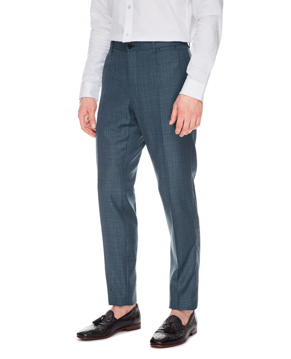 Шерстяные брюки Dolce&Gabbana GY7BMT-FU217, синий цвет • Купить в интернет-магазине Kameron