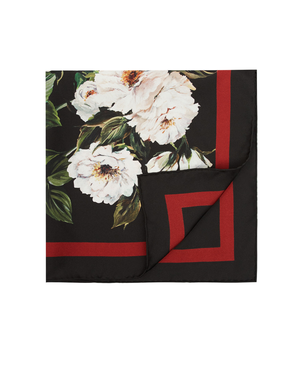 Шелковый платок Dolce&Gabbana FN093R-GDW16, черный цвет • Купить в интернет-магазине Kameron