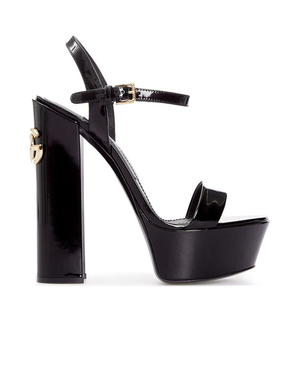 Шкіряні босоніжки Dolce&Gabbana CR1340-A1037, чорний колір • Купити в інтернет-магазині Kameron