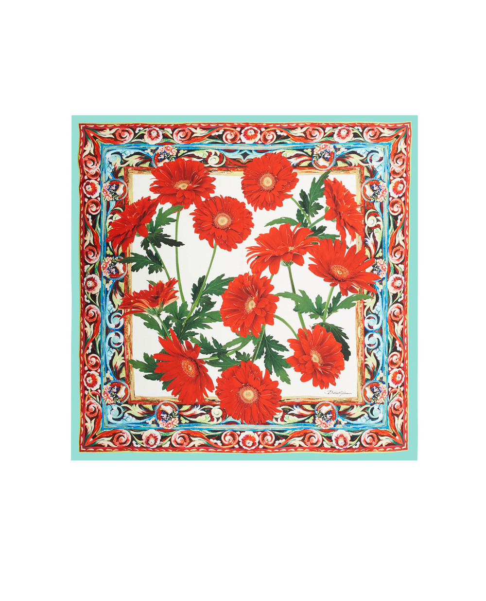Шелковый платок Dolce&Gabbana FN090R-G0TFY, разноцветный цвет • Купить в интернет-магазине Kameron